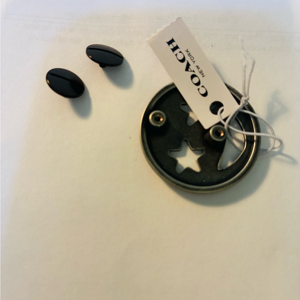 Coach Antique Silver-Tone Star Cutout Pendant Charm for bags - Picture 2 of 2
